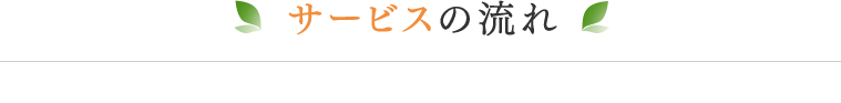 サービスの流れ